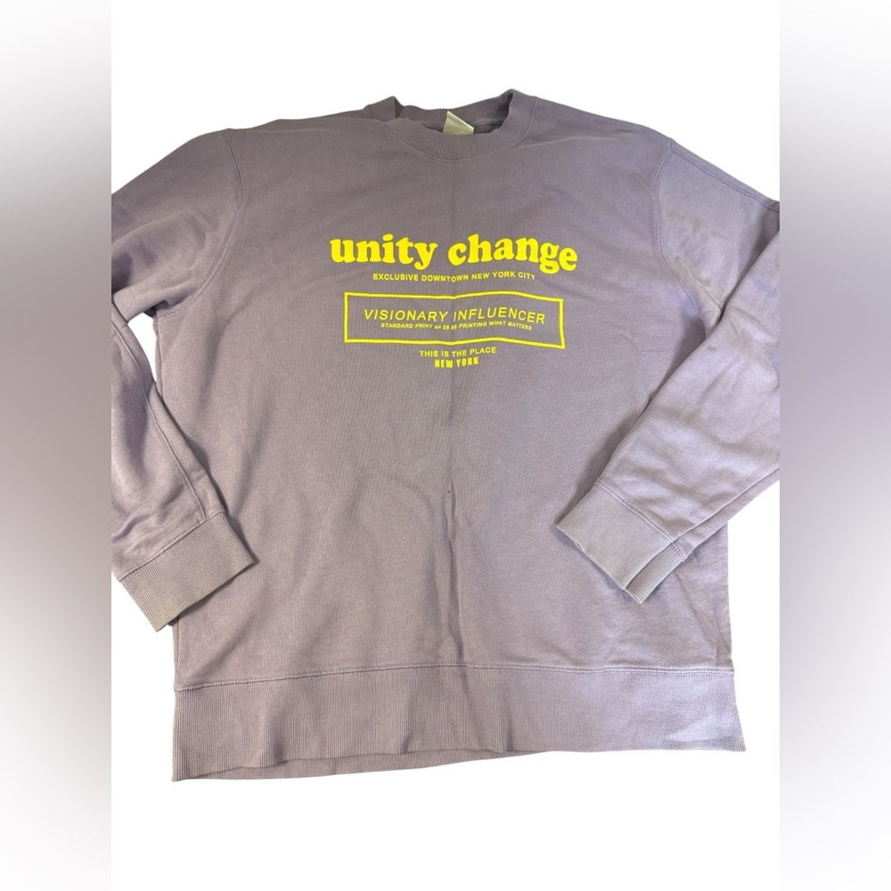 Zara Purple Sweater with Yellow Print and 2 Nike shirt bundle